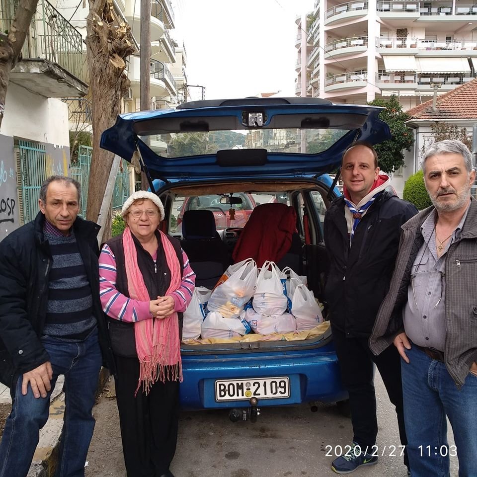 Οι Πρόσκοποι Μαγνησίας συγκέντρωσαν τρόφιμα