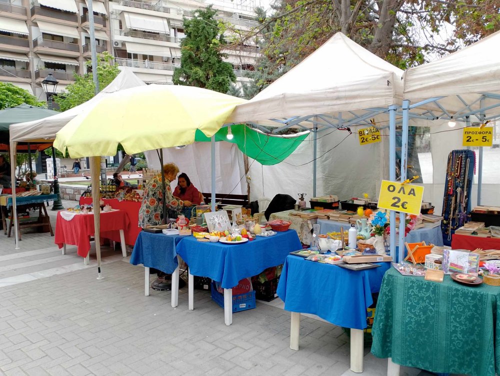 Η Κουζίνα Αλληλεγγύης Βόλου συμμετείχε στην υπαίθρια αγορά του Συλλόγου Οικολογικής Γεωργίας και Χειροτεχνίας Ν. Μαγνησίας